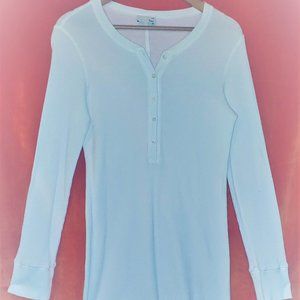 White Cotton Long sleeve casual dress